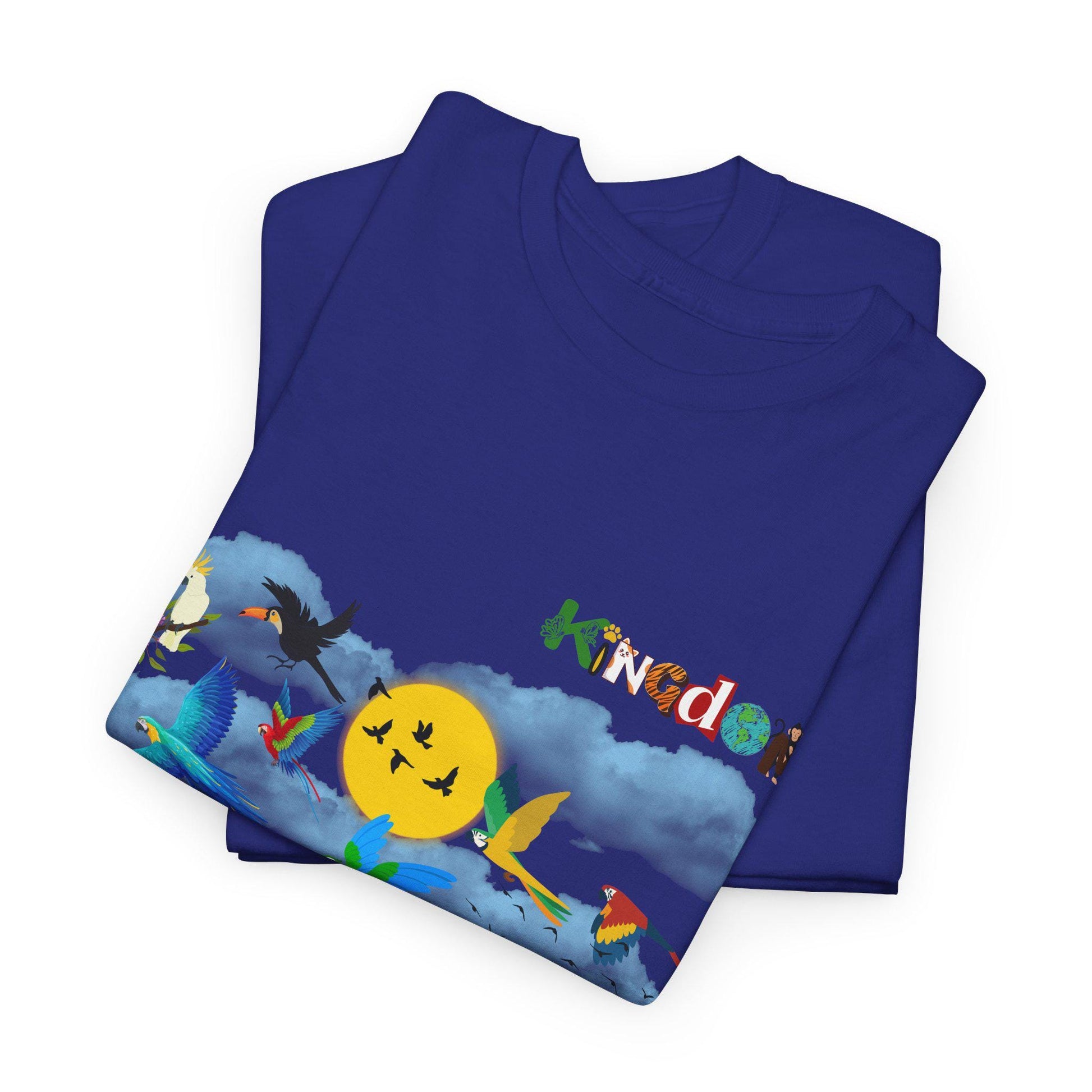Tropical Birds Unisex Tee, Jungle Animals Graphic Shirt, Wildlife Lover Gift, Nature Inspired