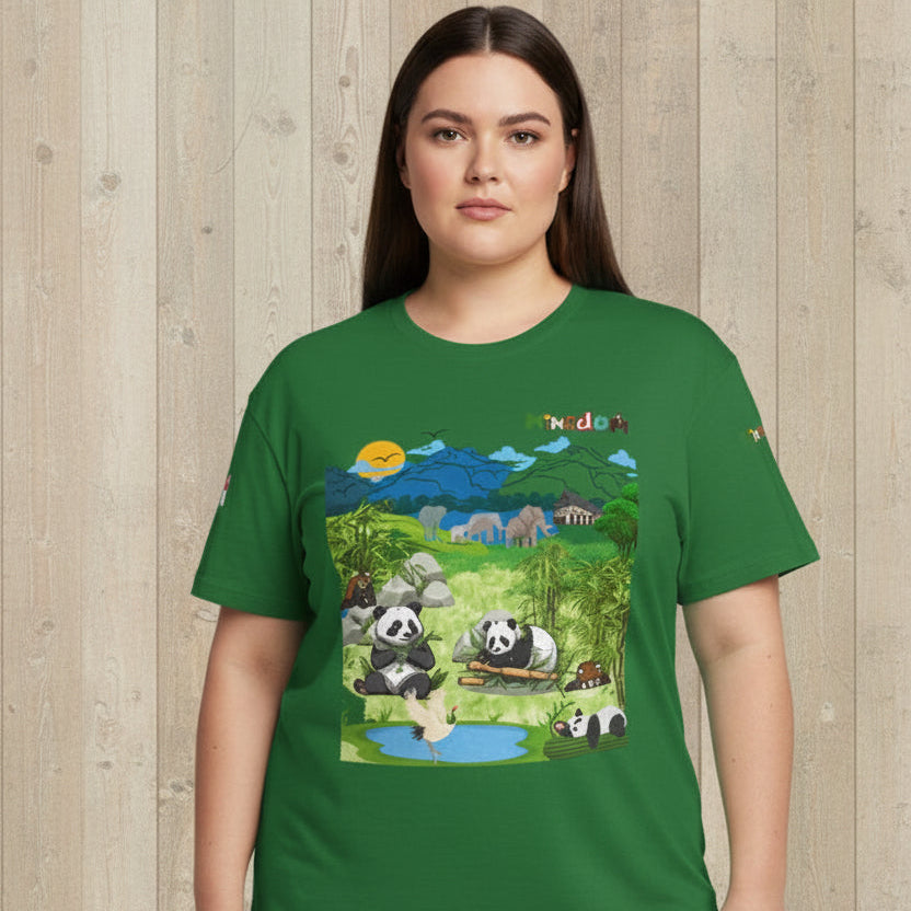 Panda Graphic Unisex Tee, Nature Inspired, Animal Kingdom Shirt, Wildlife Tee