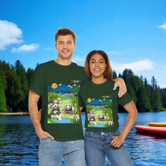 Panda Graphic Unisex Tee, Nature Inspired, Animal Kingdom Shirt, Wildlife Tee