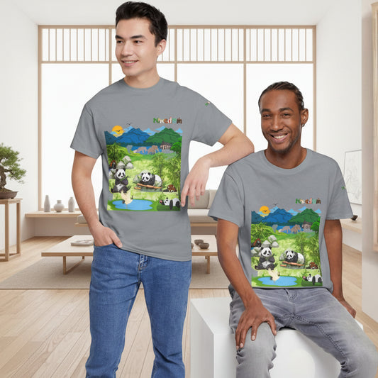 Panda Graphic Unisex Tee, Nature Inspired, Animal Kingdom Shirt, Wildlife Tee