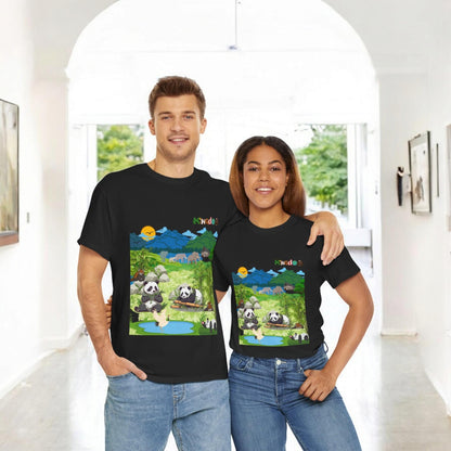 Panda Graphic Unisex Tee, Nature Inspired, Animal Kingdom Shirt, Wildlife Tee