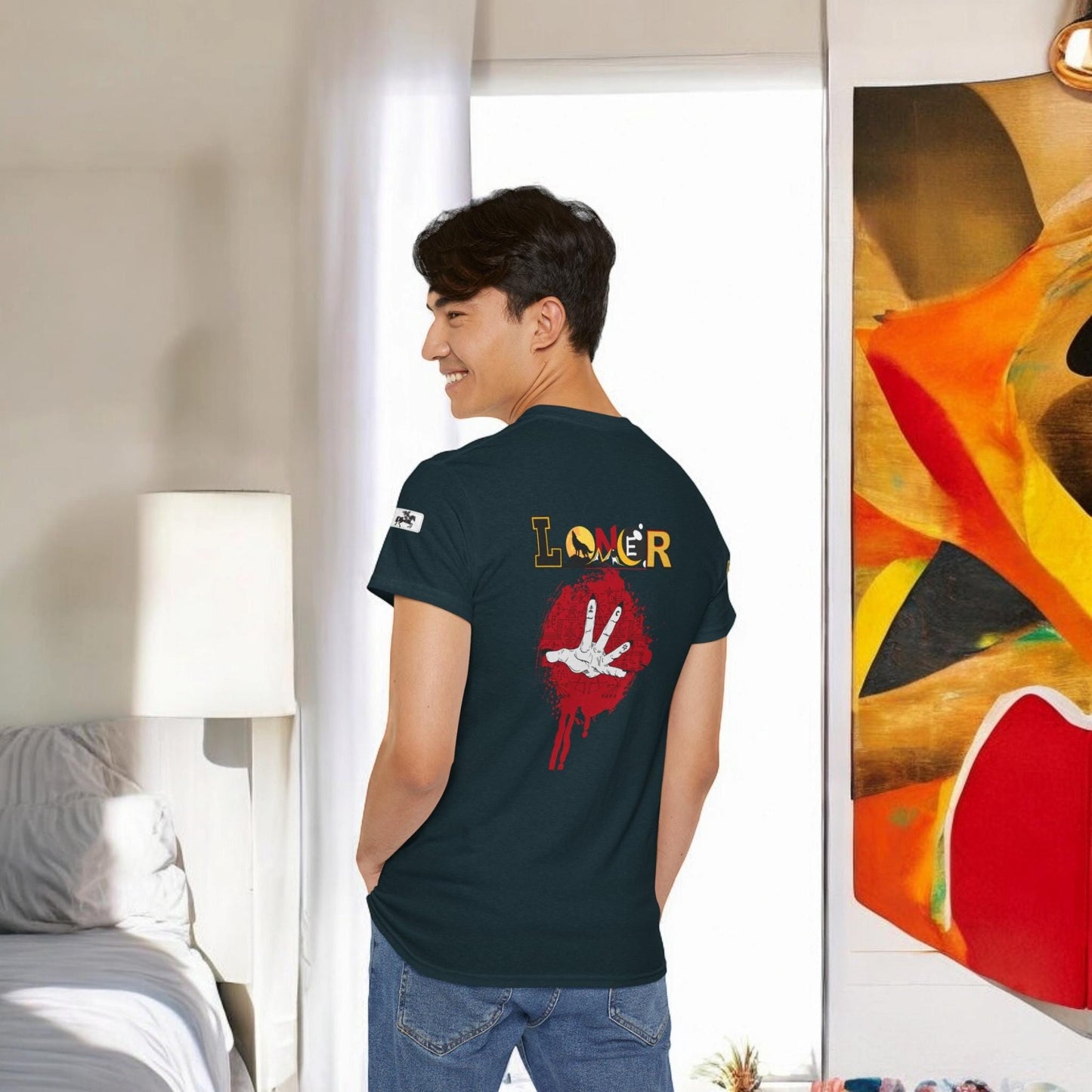 Mystical Hand Art Unisex Tee, Loner Themed Reaching Hand Graphic Shirt