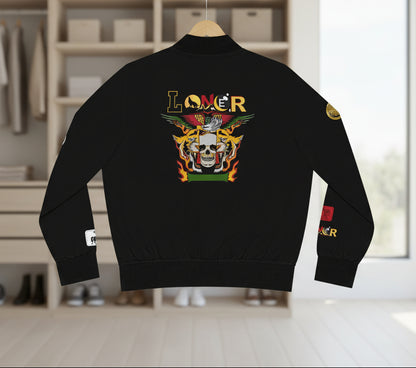 Tiger Graphic Bomber Jacket, Illusion Art All Over Print Women's Outerwear