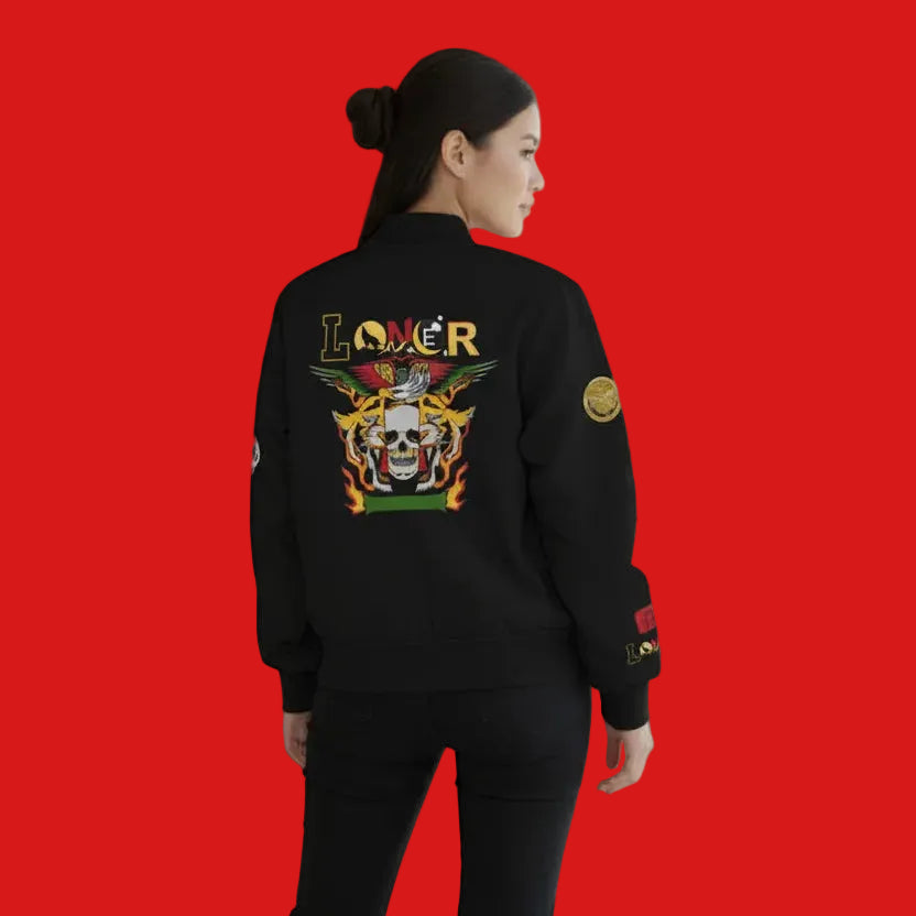 Tiger Graphic Bomber Jacket, Illusion Art All Over Print Women's Outerwear