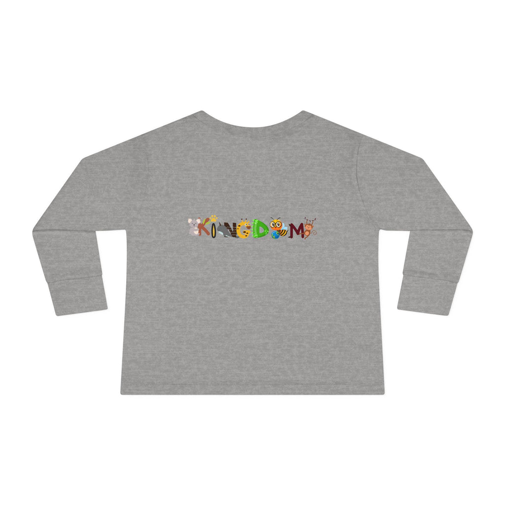 Toddler Long Sleeve Tee, Jungle Animals Nature Theme Tiger Graphic Art Shirt