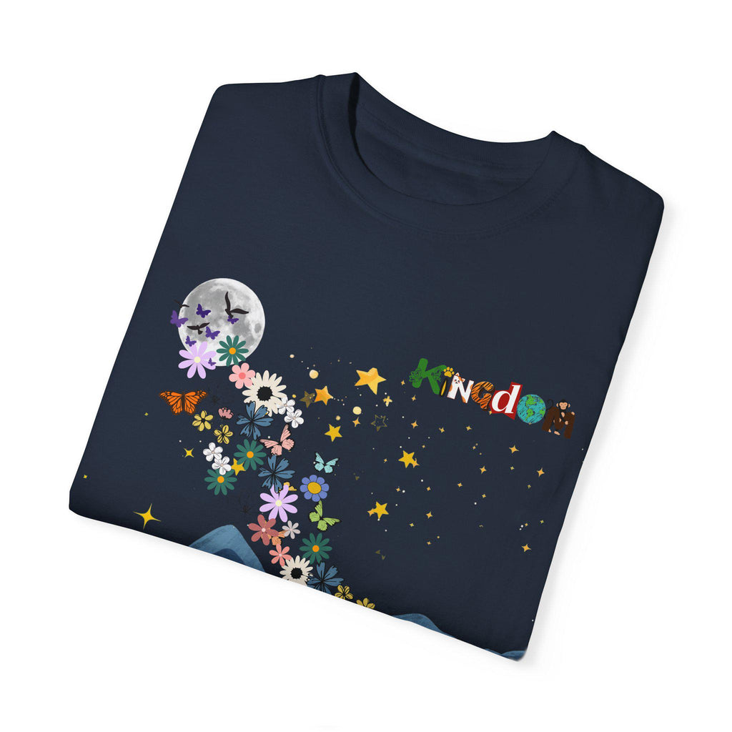 Night Sky Elephant Unisex T-shirt, Nature Graphic Floral Tee, Constellation Shirt