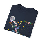 Night Sky Elephant Unisex T-shirt, Nature Graphic Floral Tee, Constellation Shirt