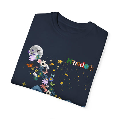 Night Sky Elephant Unisex T-shirt, Nature Graphic Floral Tee, Constellation Shirt