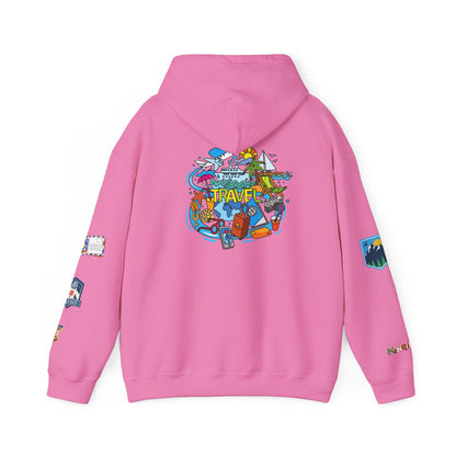Travel Enthusiast Unisex Hoodie, Vacation Mode Graphic Sweatshirt, Wanderlust Gift
