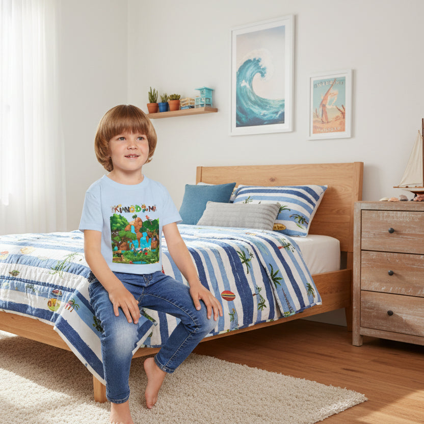 Toddler T-shirt, Jungle Animals Theme, Graphic Nature Tee, Kids Safari Shirt