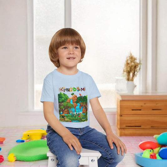 Toddler T-shirt, Jungle Animals Theme, Graphic Nature Tee, Kids Safari Shirt