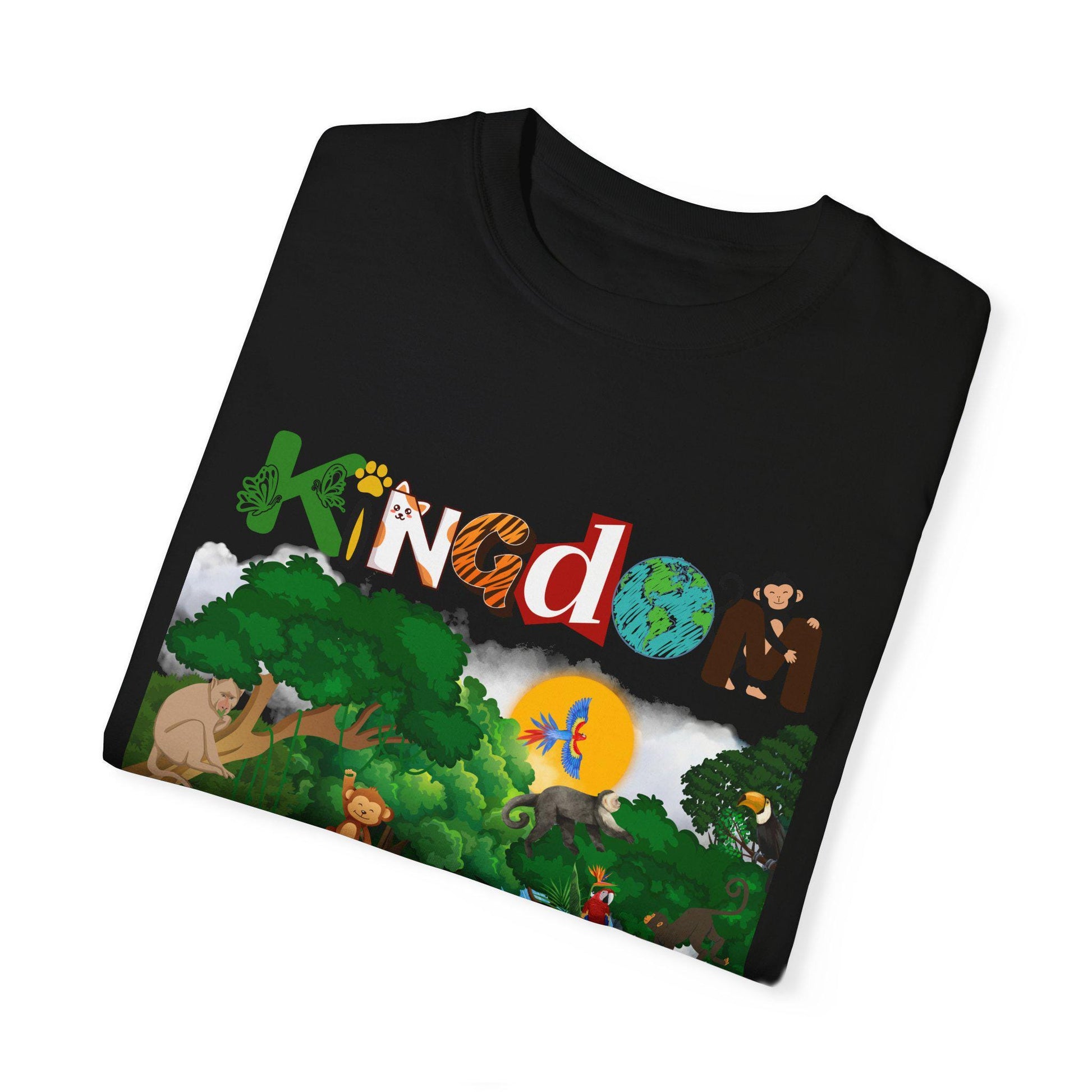 Monkey Graphic Jungle Animals T-shirt, Wildlife Lover Tee, Safari Theme Shirt
