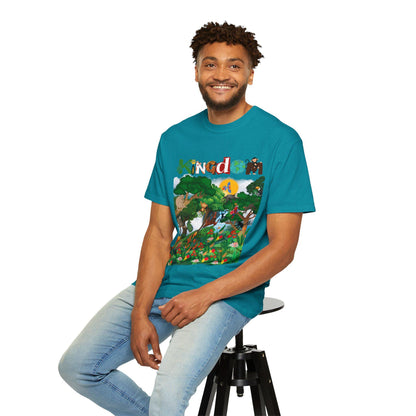 Monkey Graphic Jungle Animals T-shirt, Wildlife Lover Tee, Safari Theme Shirt