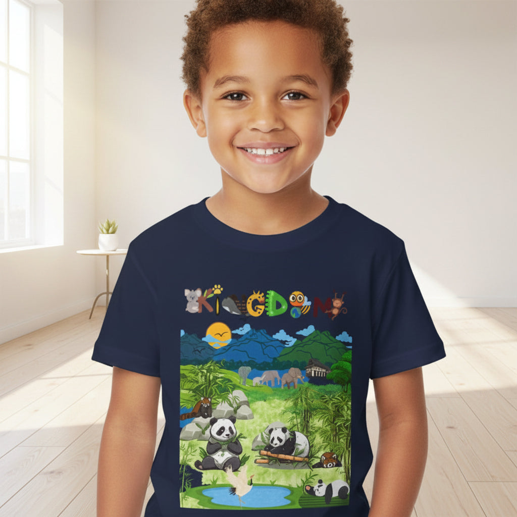 Wild Animals Graphic Toddler T-Shirt, Nature Theme Jungle Safari Shirt