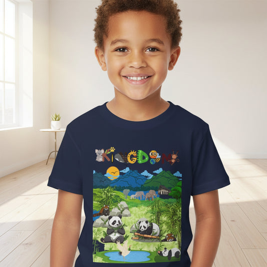 Wild Animals Graphic Toddler T-Shirt, Nature Theme Jungle Safari Shirt