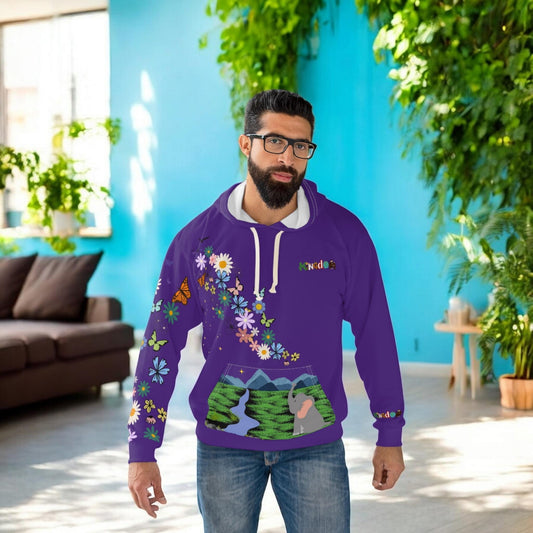 Elephant Floral Unisex Pullover Hoodie, Graphic Sweatshirt, Animal Lover Gift