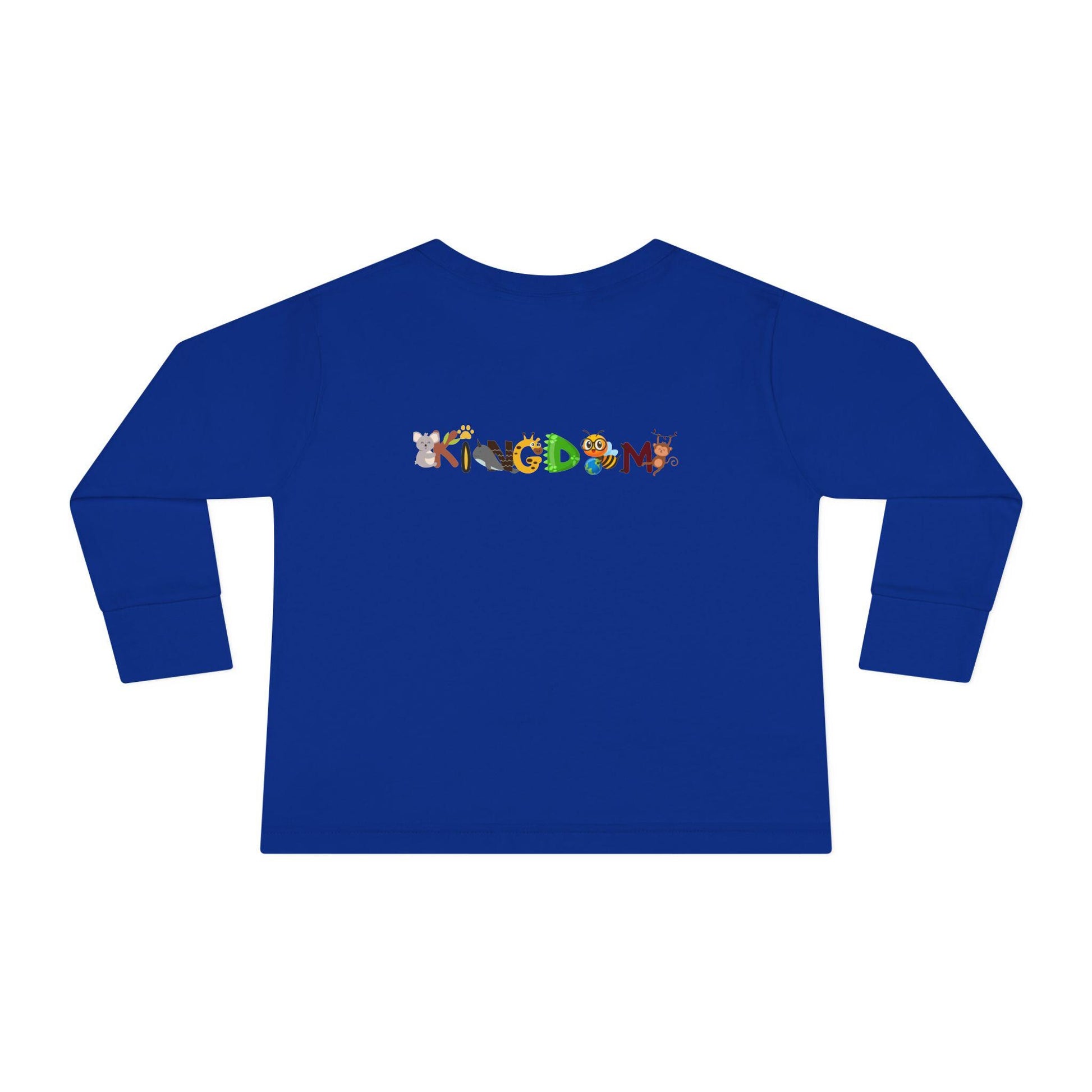 Elephant and Floral Toddler Long Sleeve Tee, Cute Animal Kids Shirt