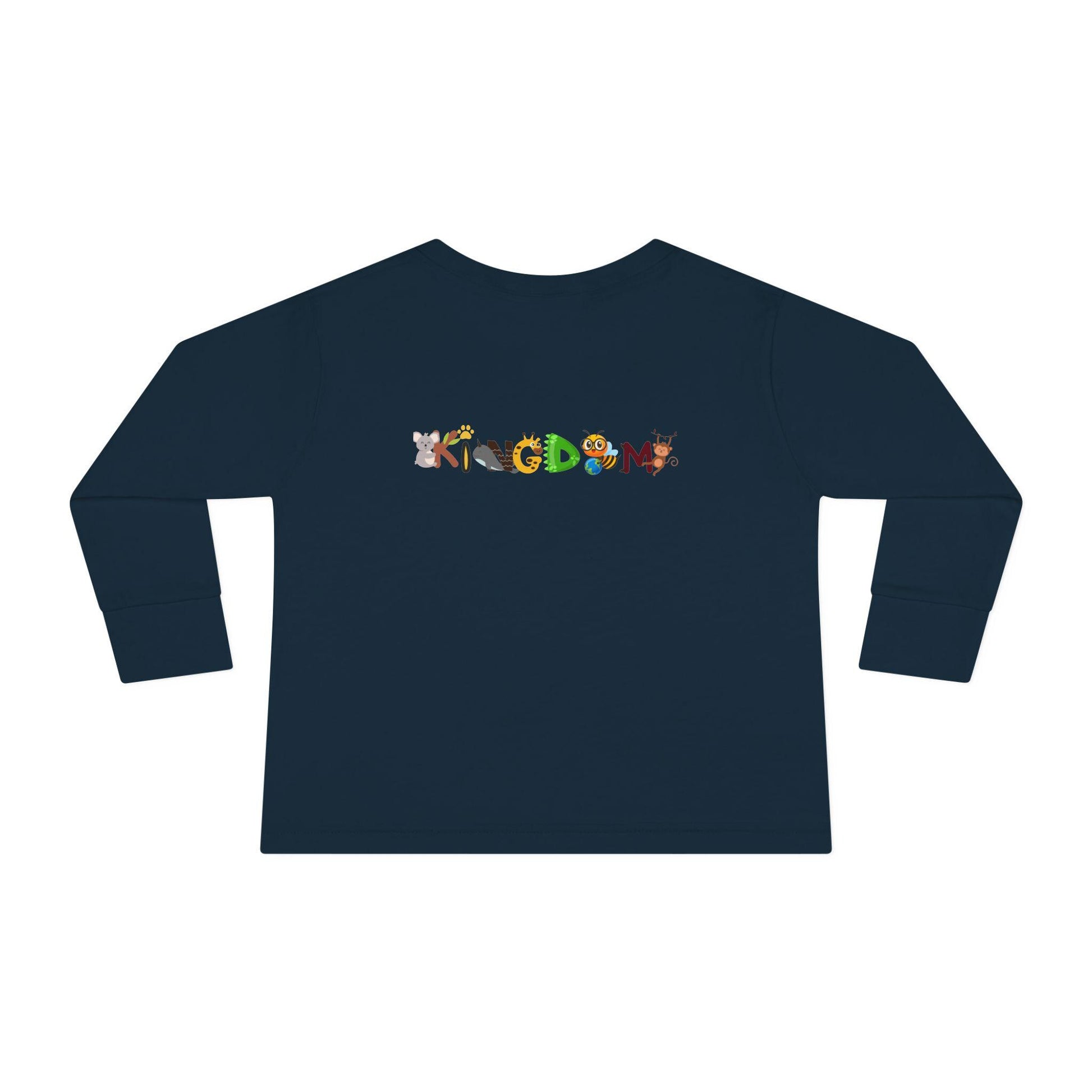 Elephant and Floral Toddler Long Sleeve Tee, Cute Animal Kids Shirt