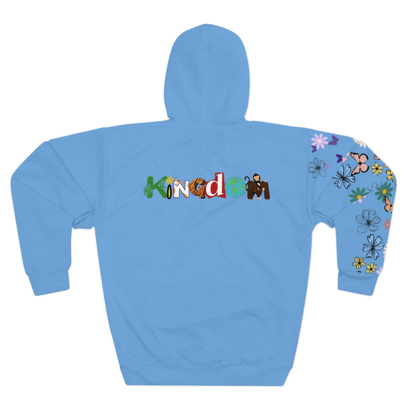 Elephant Floral Unisex Pullover Hoodie, Graphic Sweatshirt, Animal Lover Gift