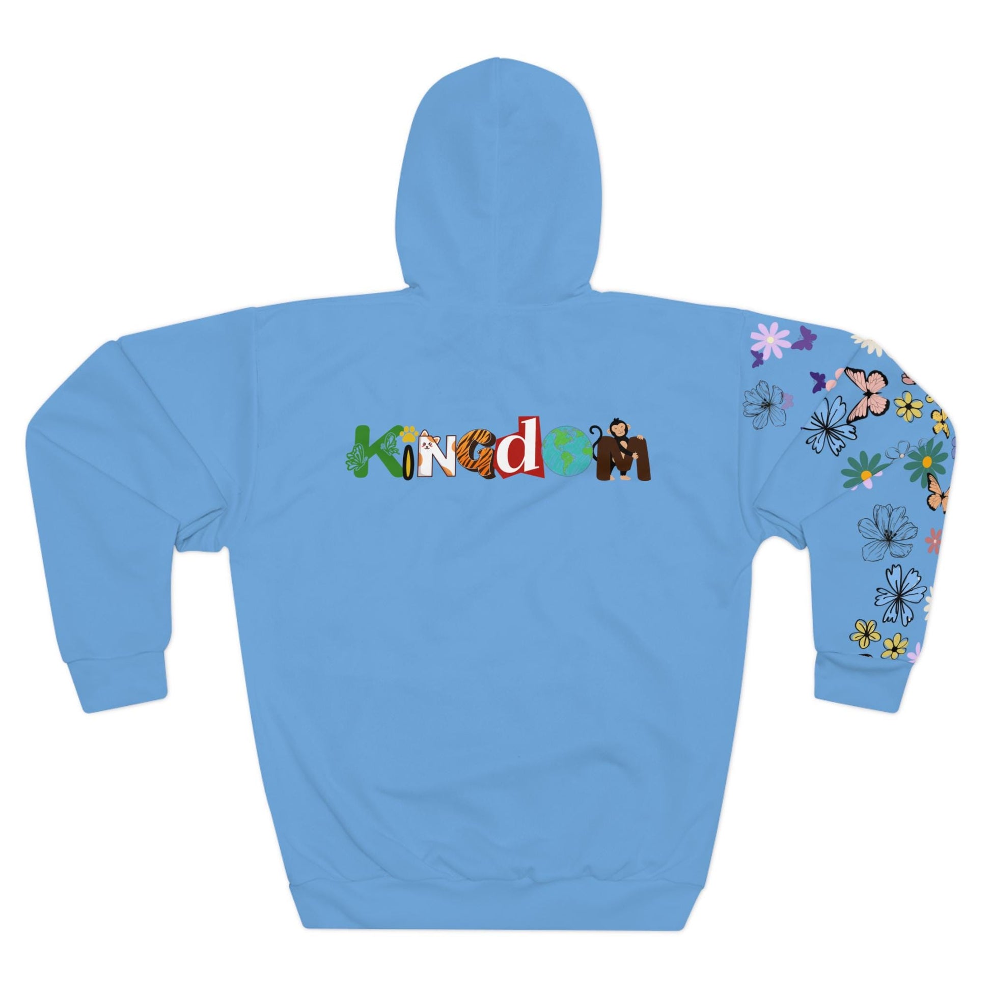 Elephant Floral Unisex Pullover Hoodie, Graphic Sweatshirt, Animal Lover Gift