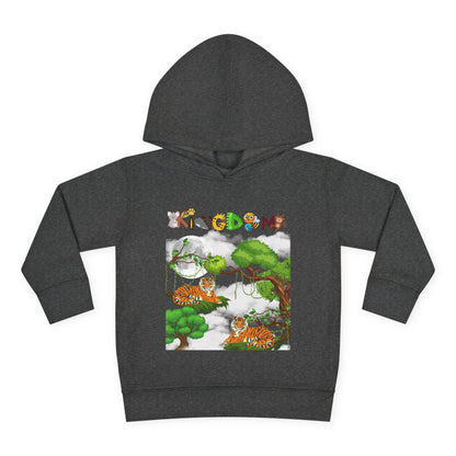 Tiger Graphic Toddler Hoodie, Wild Life Pullover, Fleece Sweatshirt, Jungle Theme