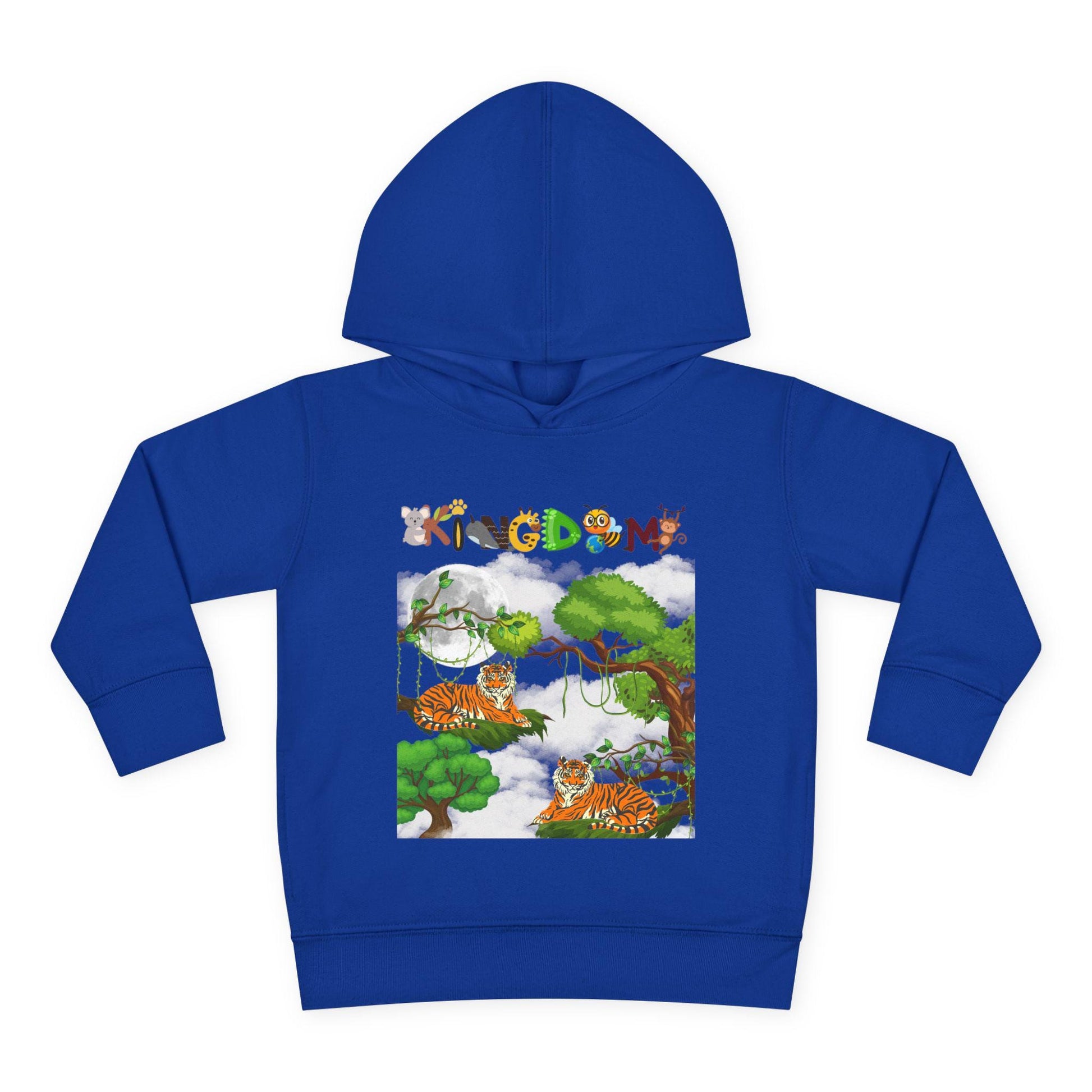 Tiger Graphic Toddler Hoodie, Wild Life Pullover, Fleece Sweatshirt, Jungle Theme