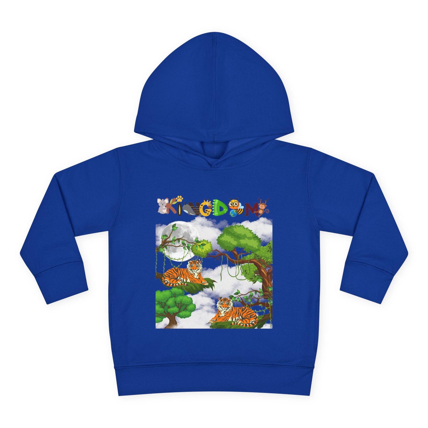 Tiger Graphic Toddler Hoodie, Wild Life Pullover, Fleece Sweatshirt, Jungle Theme