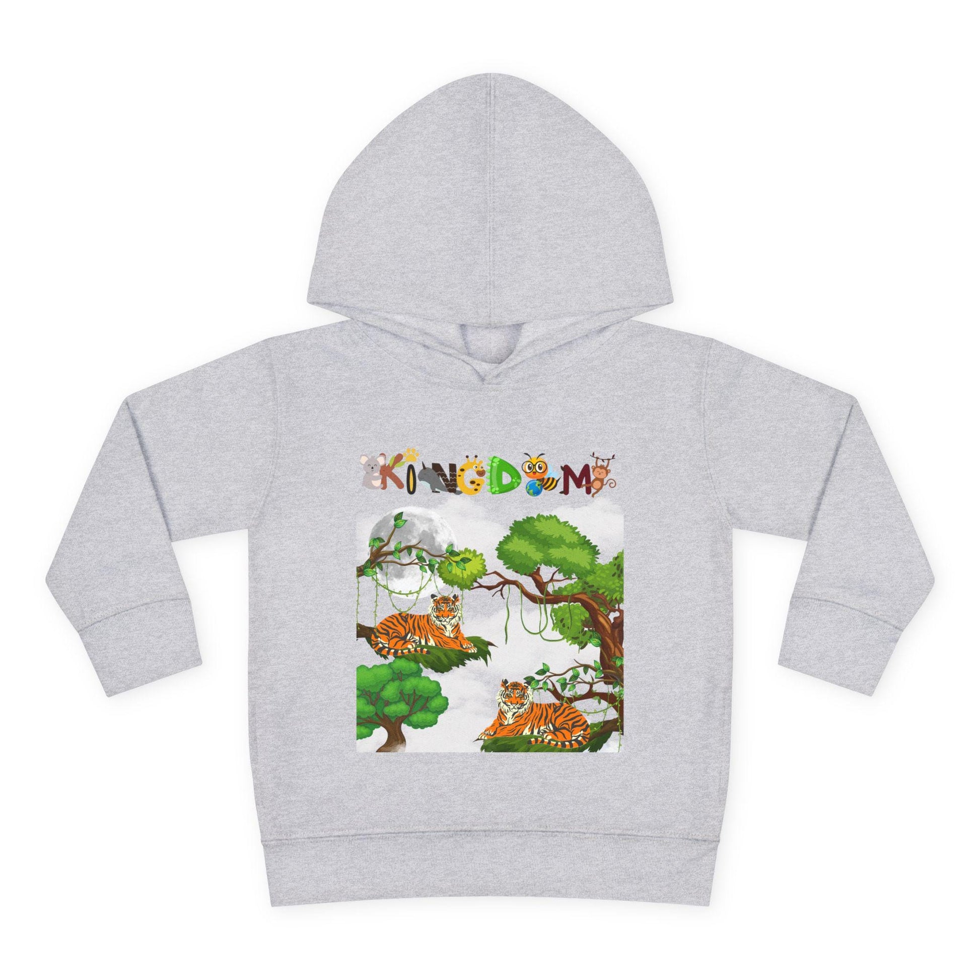 Tiger Graphic Toddler Hoodie, Wild Life Pullover, Fleece Sweatshirt, Jungle Theme