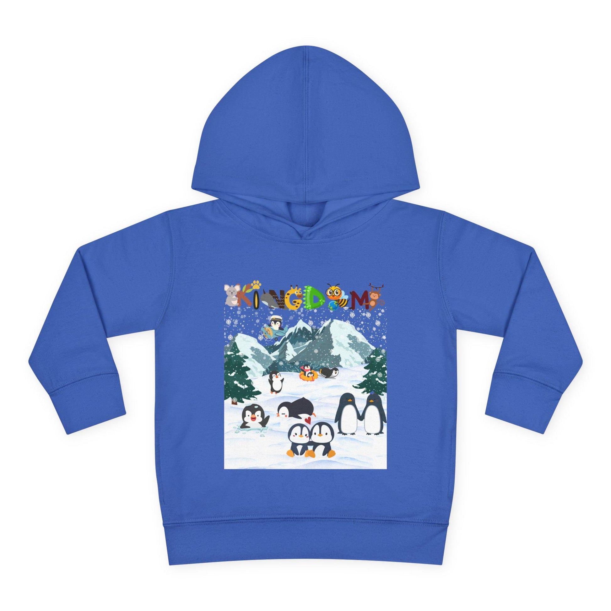 Penguin Toddler Hoodie, Arctic Animals Kids Fleece Sweatshirt, Animal Graphic Children's Pullover