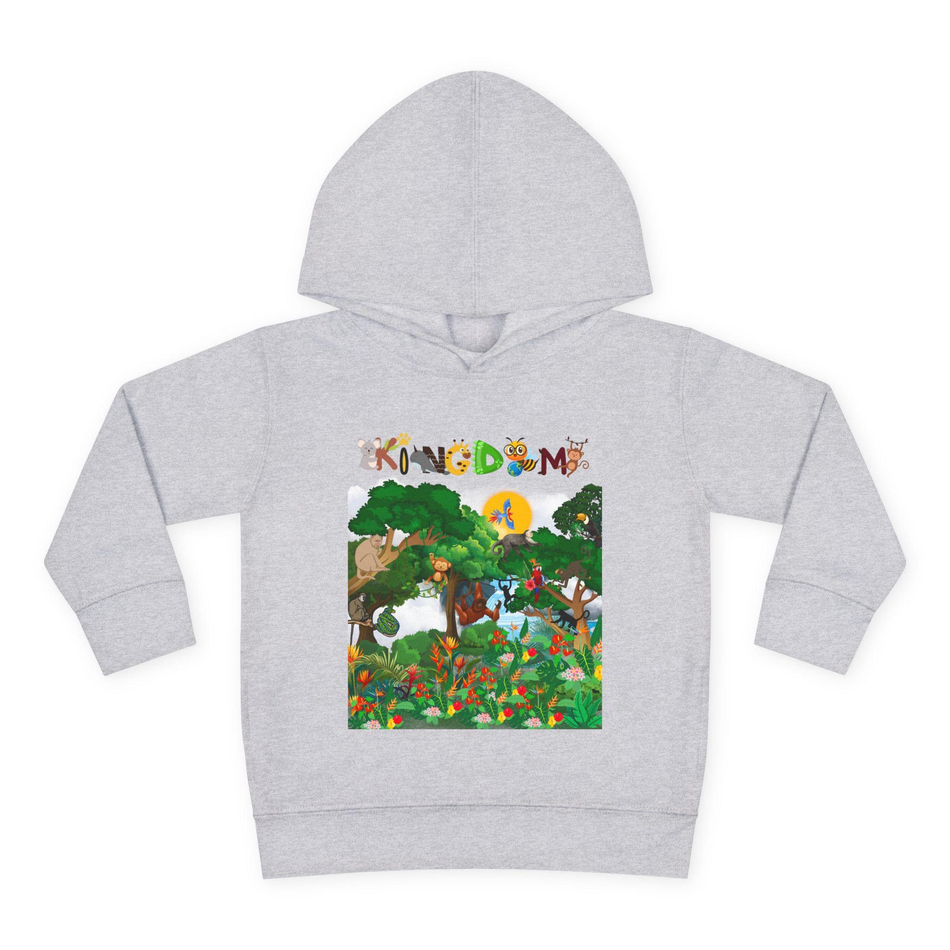Jungle Animals Toddler Hoodie, Kids Fleece Sweatshirt, Monkey Graphic Baby Pullover
