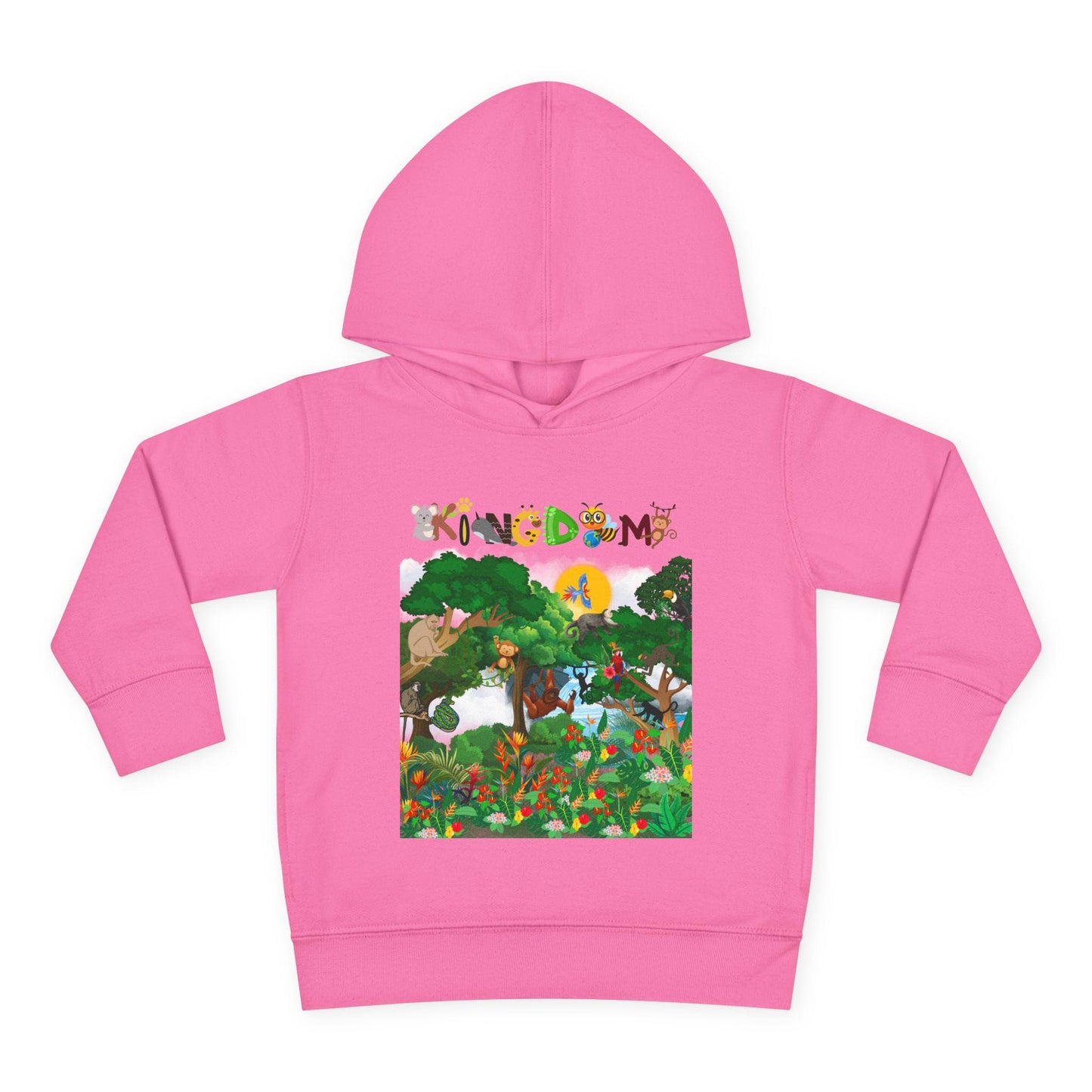 Jungle Animals Toddler Hoodie, Kids Fleece Sweatshirt, Monkey Graphic Baby Pullover