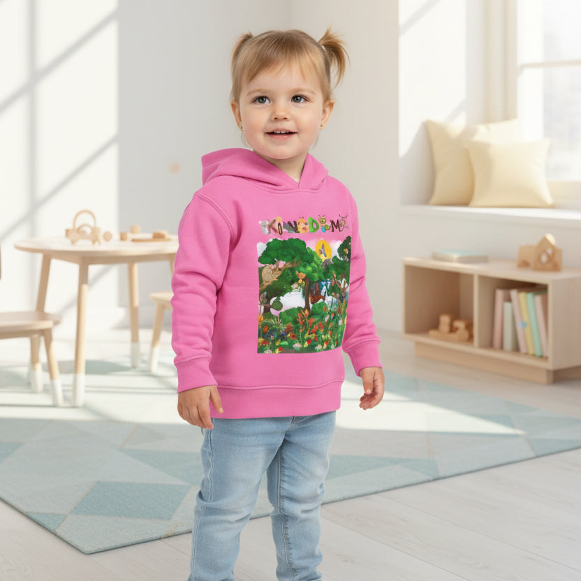 Jungle Animals Toddler Hoodie, Kids Fleece Sweatshirt, Monkey Graphic Baby Pullover
