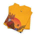 Afro Music Unisex Graphic Tee, Piano Art, Jazz Singer Shirt, Music Lover Gift