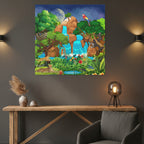 Canvas Gallery Wraps, Jungle Wild Life Art, Animal Wall Art, Nature, Safari Home Decor