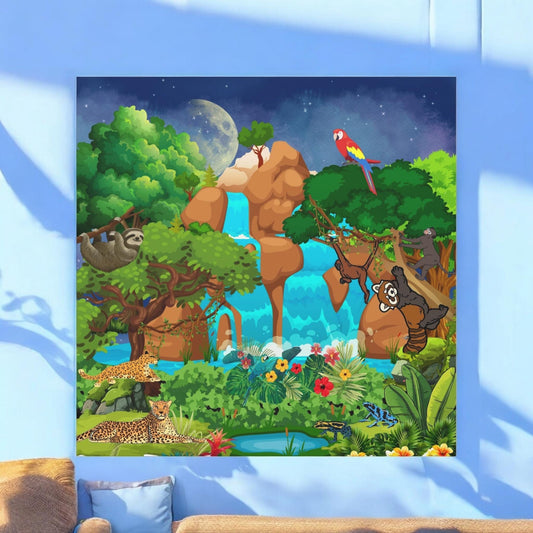Canvas Gallery Wraps, Jungle Wild Life Art, Animal Wall Art, Nature, Safari Home Decor