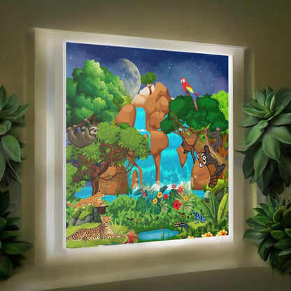 Canvas Gallery Wraps, Jungle Wild Life Art, Animal Wall Art, Nature, Safari Home Decor