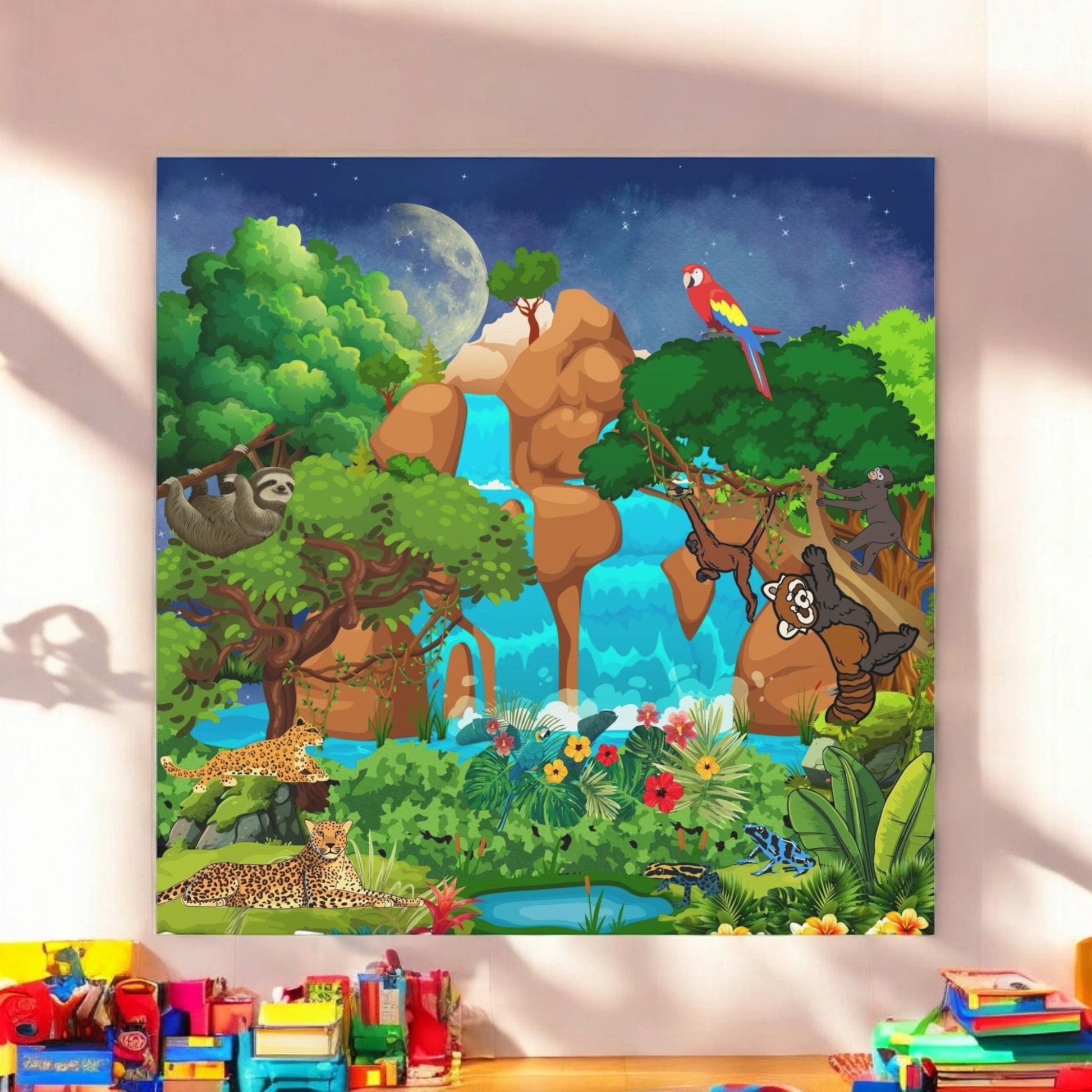 Canvas Gallery Wraps, Jungle Wild Life Art, Animal Wall Art, Nature, Safari Home Decor
