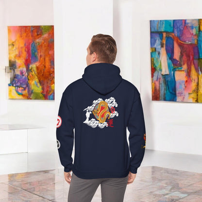 Ninja Dragon Graphic Hoodie, Unisex Sweatshirt, Cosplay Gift, Anime Inspired Pullover