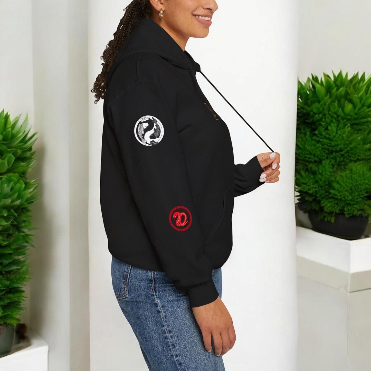 Graphic Ninja Enthusiast Hoodie, Unisex Heavy Blend Sweatshirt - Martial Arts Gift