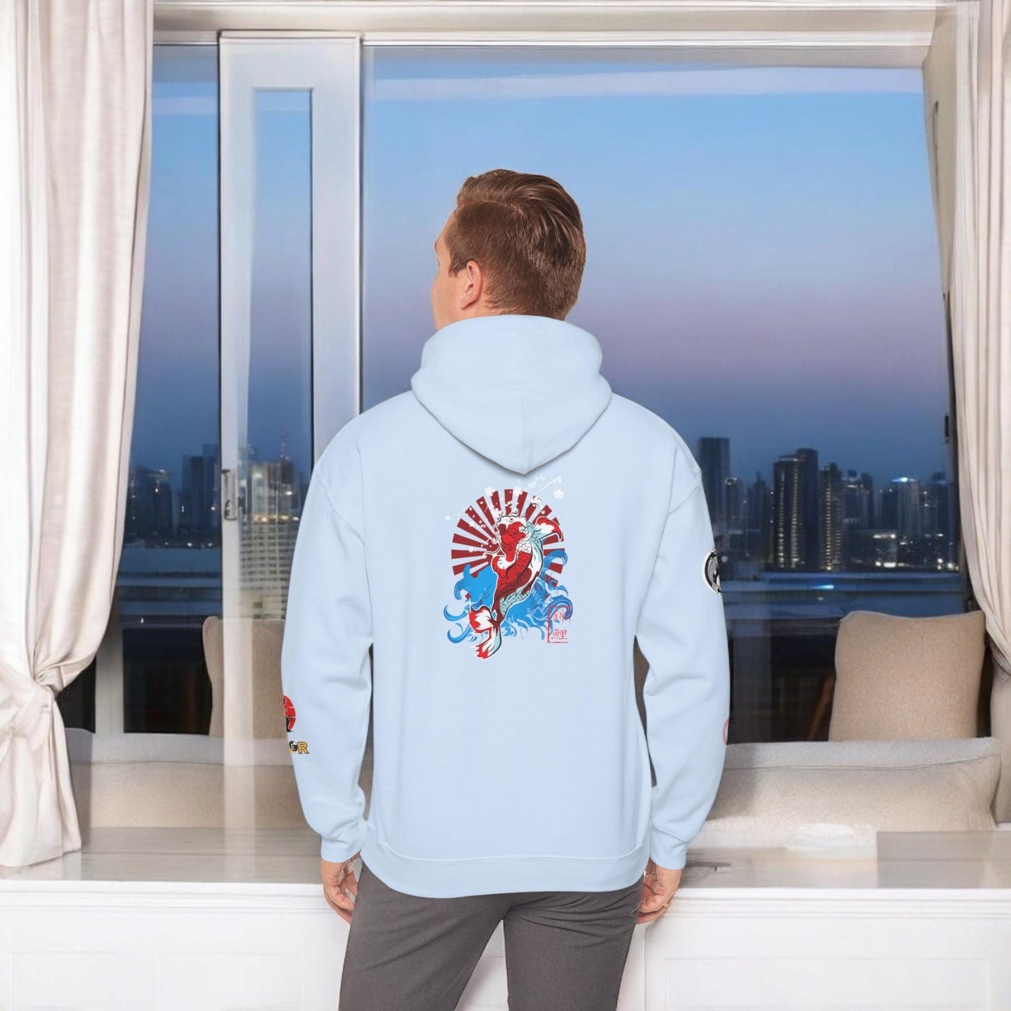 Graphic Ninja Enthusiast Hoodie, Unisex Heavy Blend Sweatshirt - Martial Arts Gift