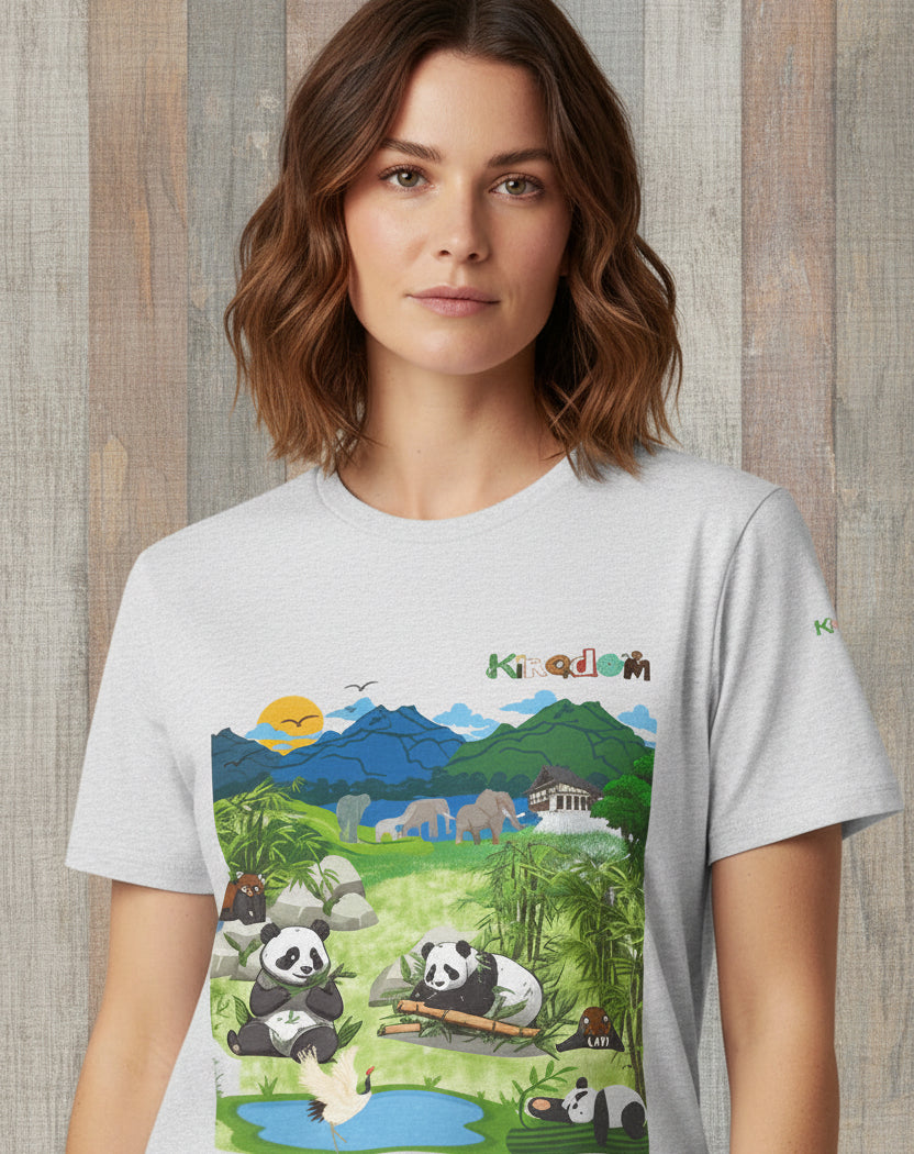 Panda Graphic Unisex Tee, Nature Inspired, Animal Kingdom Shirt, Wildlife Tee