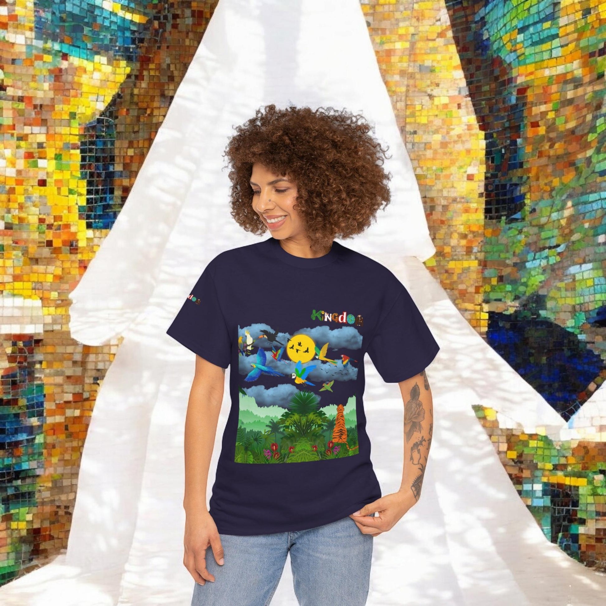Tropical Birds Unisex Tee, Jungle Animals Graphic Shirt, Wildlife Lover Gift, Nature Inspired