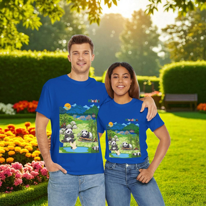 Panda Graphic Unisex Tee, Nature Inspired, Animal Kingdom Shirt, Wildlife Tee