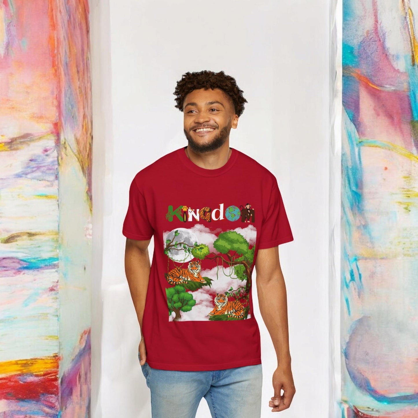Tiger, Jungle Graphic T-Shirt, Safari Wildlife Tee, Animal Lover Gift, Nature Theme Shirt
