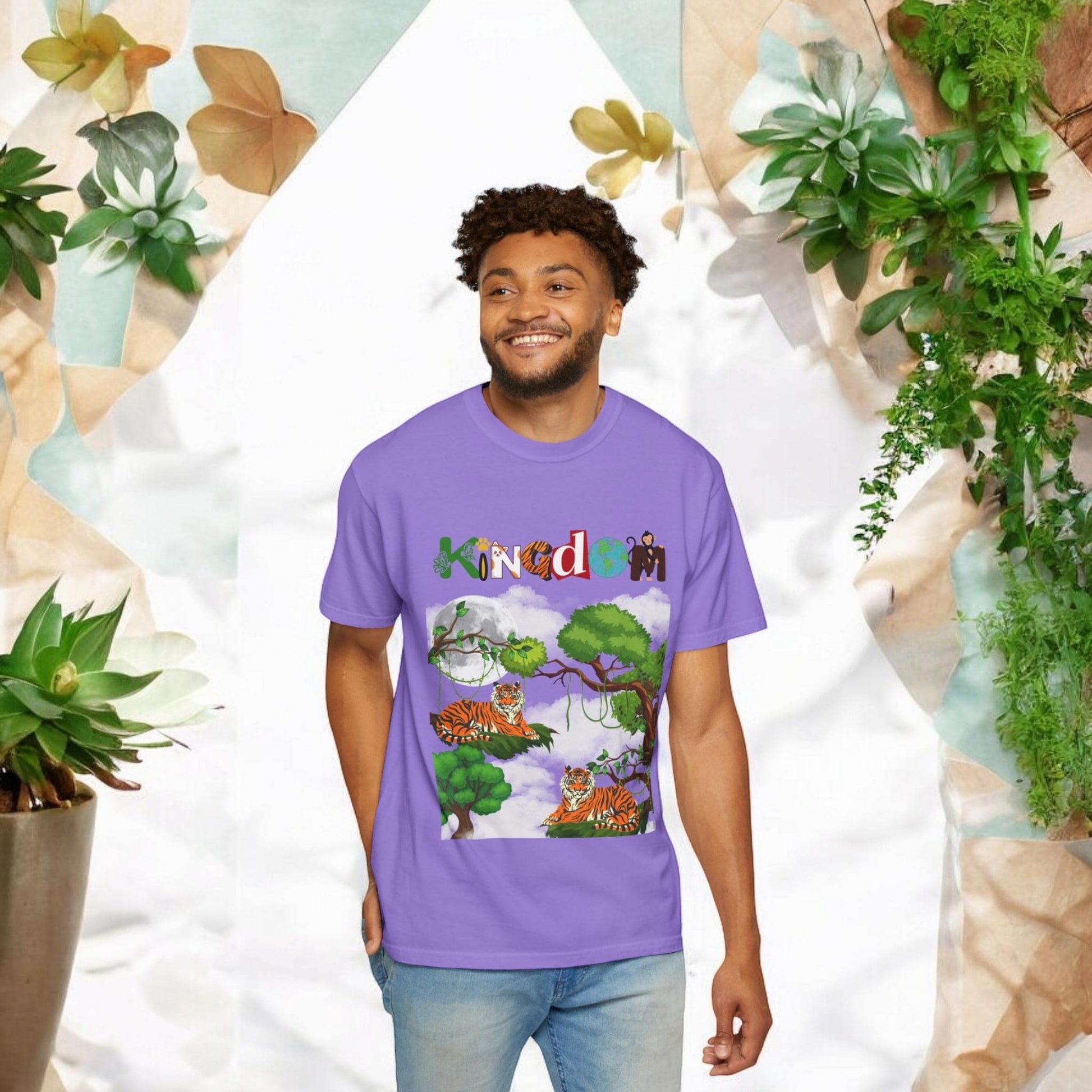 Tiger, Jungle Graphic T-Shirt, Safari Wildlife Tee, Animal Lover Gift, Nature Theme Shirt