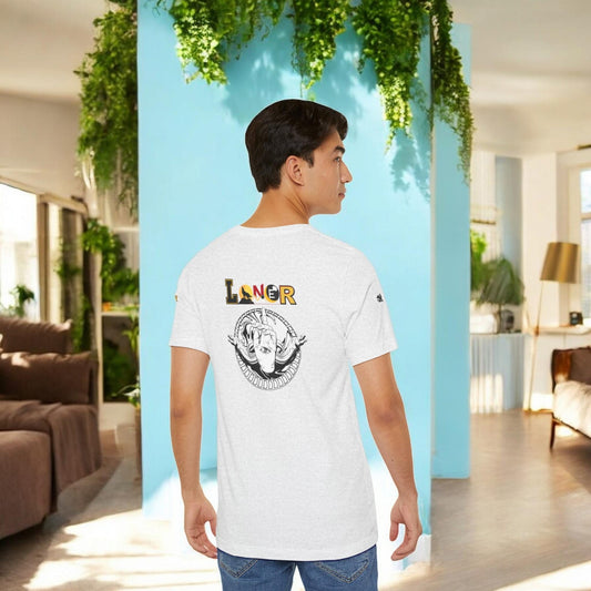 Loner Unisex Jersey Tee, Unique Hand with Eye Graphic, Moray Eels Shirt, Eye-Catching T-Shirt