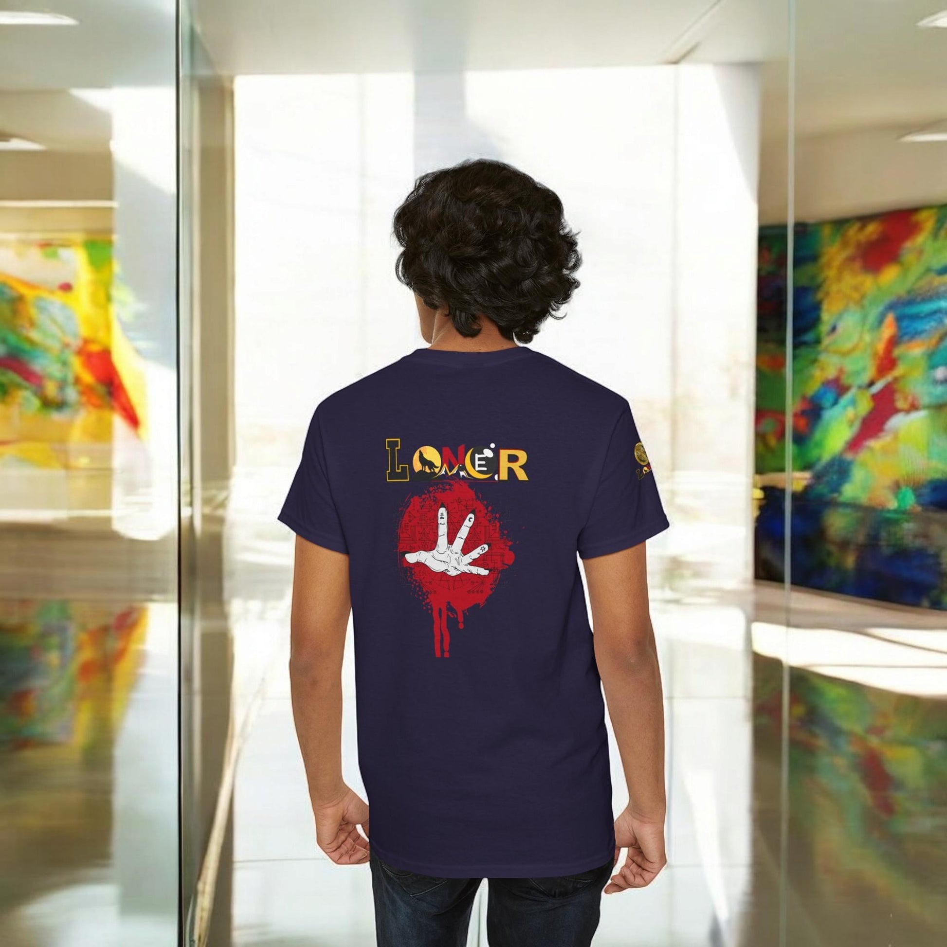 Mystical Hand Art Unisex Tee, Loner Themed Reaching Hand Graphic Shirt