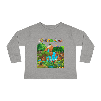 Jungle Animal Toddler Long Sleeve Tee, Wild Life Graphic Baby Shirt, Safari Theme