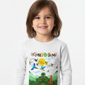 Jungle Safari Toddler Long Sleeve Tee, Wild Animals Graphic Shirt, Kids Nature Theme Top