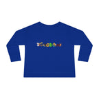 Jungle Safari Toddler Long Sleeve Tee, Wild Animals Graphic Shirt, Kids Nature Theme Top